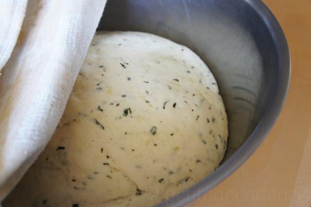 Dough after first rise