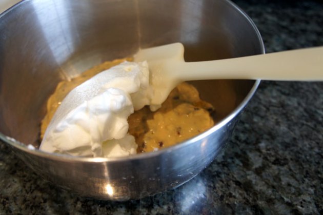 whites Mixing in egg whites