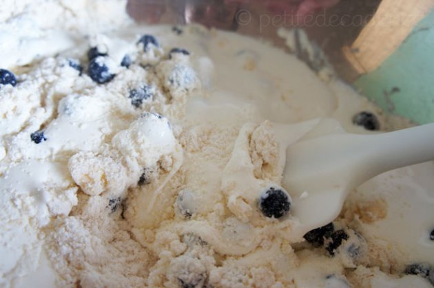 Blueberry sour cream scones