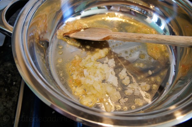 risotto5 Frying the fat