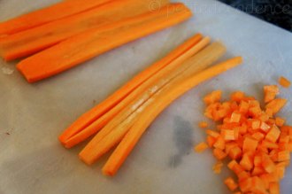 Carrot brunoise