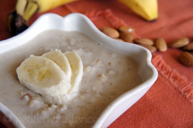 Almond milk oatmeal