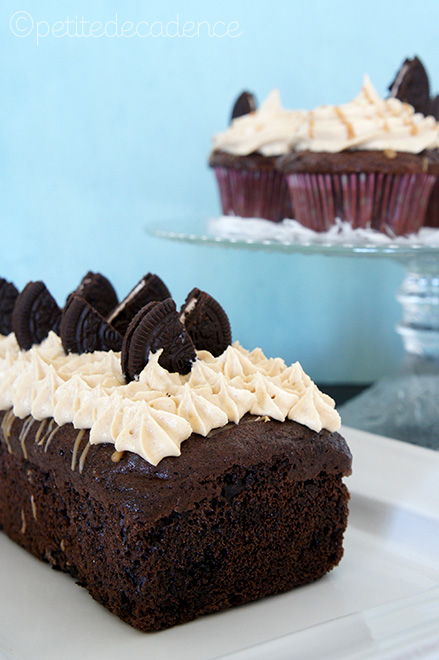 Oreo and peanut butter cake